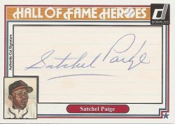 2015  Custom Hall of Fame Heroes Autographs Satchel Paige