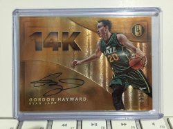 2015 Panini Gold Standard Gordon Hayward 14K Autographs
