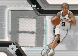2004-05  Ultimate Collection Premium Patch Tony Parker #ed 75/75