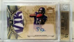 2015 Topps Finest Stefon Diggs RPA Superfractor Team Patch