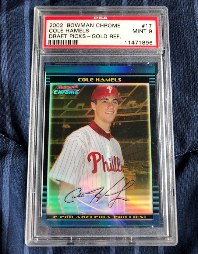 Autographed 2009 Topps Philadelphia Phillies: Cole Hamels 