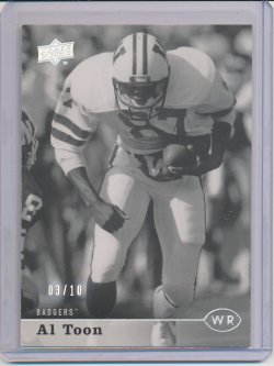    Al Toon 2013 Upper Deck Black and White Glossy /10