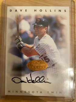 1996 Leaf sig series dave hollins