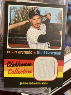2020 Topps heritage clubhouse collection gu high number nolan arenado