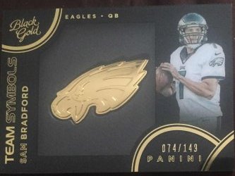 2015 Panini Black Gold Sam Bradford Team Symbols 074/149