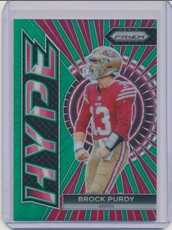    Brock Purdy 2023 Panini Prizm Hype Prizms Green