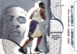 2001-02 Fleer Flair Jersey Heights Chris Webber