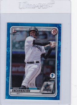 2020 Bowman First Edition Jerar Encarnacion Prospect Blue