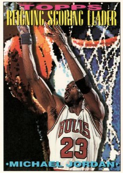 1993-1994 Topps  Michael Jordan Reigning Scoring Leader
