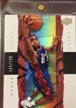 9 Upper Deck Exquisite  LeBron James Exquisite Base Card 189/199 
