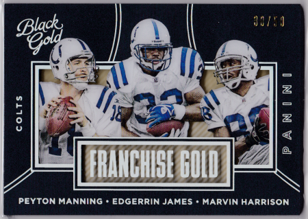 PEYTON MANNING-EDGERRIN JAMES-MARVIN HARRISON 2017 Score DRIVE TEAM #19  Colts