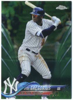2018 Topps Chrome Green Wave Refractors Didi Gregorius