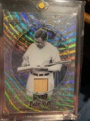 2019 Leaf metal yankee stadium seat wave /7 babe ruth