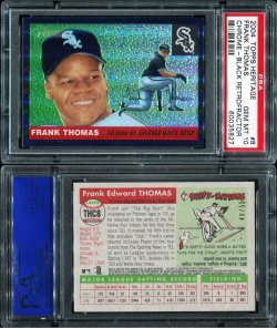 2004 Topps Heritage Chrome Black Retrofractor