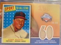 2011 Topps anniversary reprint gu musial