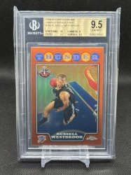 2008 Topps Chrome Russell Westbrook Orange Ref
