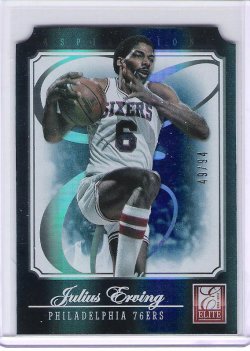 2012 Panini Elite Julius Erving Aspirations Die Cut