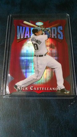 2014 Topps Finest Nick Castellanos finest warriors red die-cut