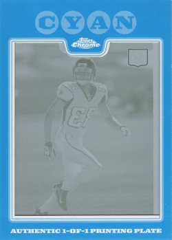    Harry Douglas 2008 Topps Chrome RC Cyan Printing Plate