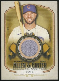 2021 Topps Allen & Ginter Relics David Bote