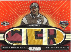 2007 Topps Triple Threads Jose Contreras Triple All-Star Game Jersey Patch
