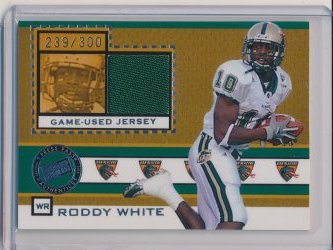    Roddy White 2005 Press Pass Game Used Jersey Silver /300
