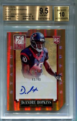 2013 Panini Elite DeAnder Hopkins Status Gold