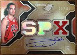 2007 Upper Deck SPX Joakim Noah Rookie Patch Auto /299