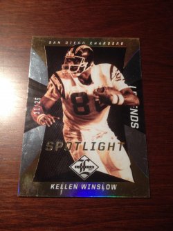    Kellen Winslow 2013 limited legends /25
