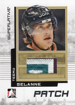 2009/10 In The Game Superlative Superlative Patches Silver Selanne /30