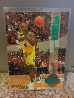 1993 Classic Four Sport Chris Webber RC Autograph #542/550