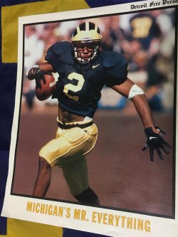 Charles Woodson - Michigan  Michigan go blue, Michigan wolverines  football, Oakland raiders football