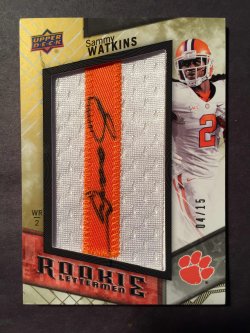 2014 Upper Deck Football #RL-SW Sammy Watkins "Rookie Letterman Signature" (04/15)