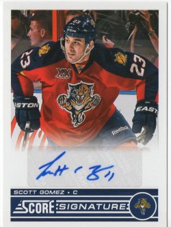 2013-14 Panini Rookie Anthology Score Signature Scott Gomez