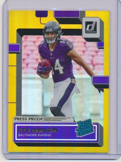    Kyle Hamilton 2022 Donruss Press Proof Premium RC