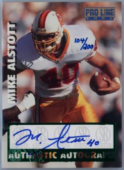 Mike Alstott Memorabilia, Autographed Mike Alstott Collectibles