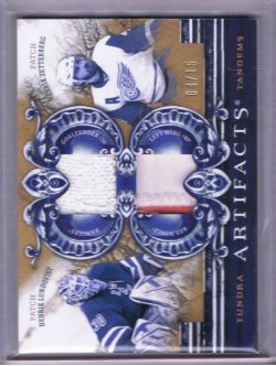 10 Upper Deck Artifacts Henrik Lundqvist & Henrik Zetterberg Tundra Tandems Patch