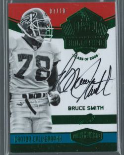    2016 Plates and Patches Bruce Smith Autograph