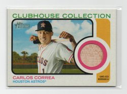 2022 Topps Topps Heritage Clubhouse Collection Relics Carlos Correa