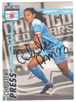 2016  Chicago Red Stars Team Set Christen Press IP Auto
