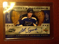 Upper Deck Canadian spring expo Lee Stempniak Priority Signings ps-st