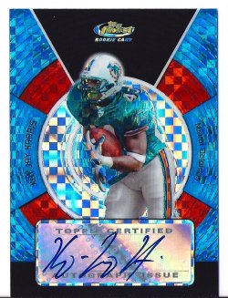 2005 Topps Finest Blue Xfractors Autograph Kay Jay Harris