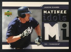 2005 Upper Deck Matinee Idols Jersey Jason Giambi