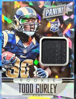 2015 Panini The National Convention Todd Gurley Rookie Memorabilia Cracked Ice Parallel