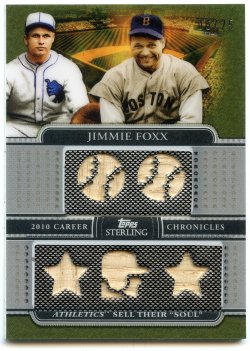 2010 Topps Sterling Jimmie Foxx Career Chronicles