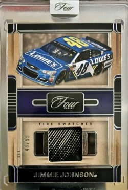 2025 Panini Turn Four Racing Tire Swatches Jimmie Johnson