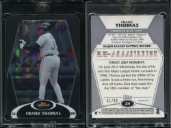 2008 Topps Finest Black Refractor Frank Thomas