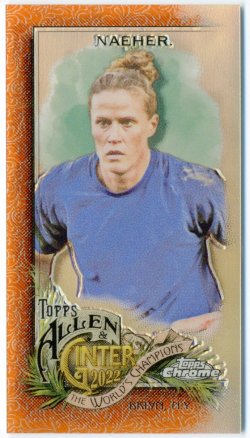 2022 Topps Allen & Ginter Chrome Mini Orange Refractor Alyssa Naeher