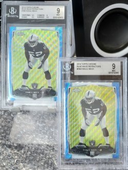 2014 Topps Chrome  Khalil Mack Rookie Blue Wave Refractors