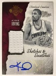 2016-17  Court Kings Kyrie Irving Sketches & Swatches Auto Jersey /60